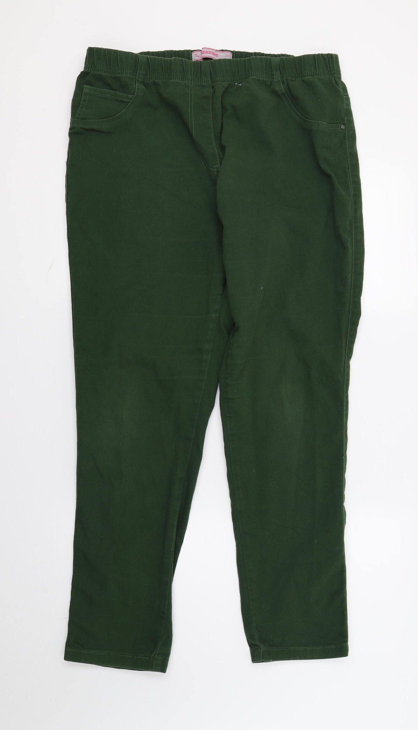 TU Womens Green   Jegging Trousers Size 20 L28 in