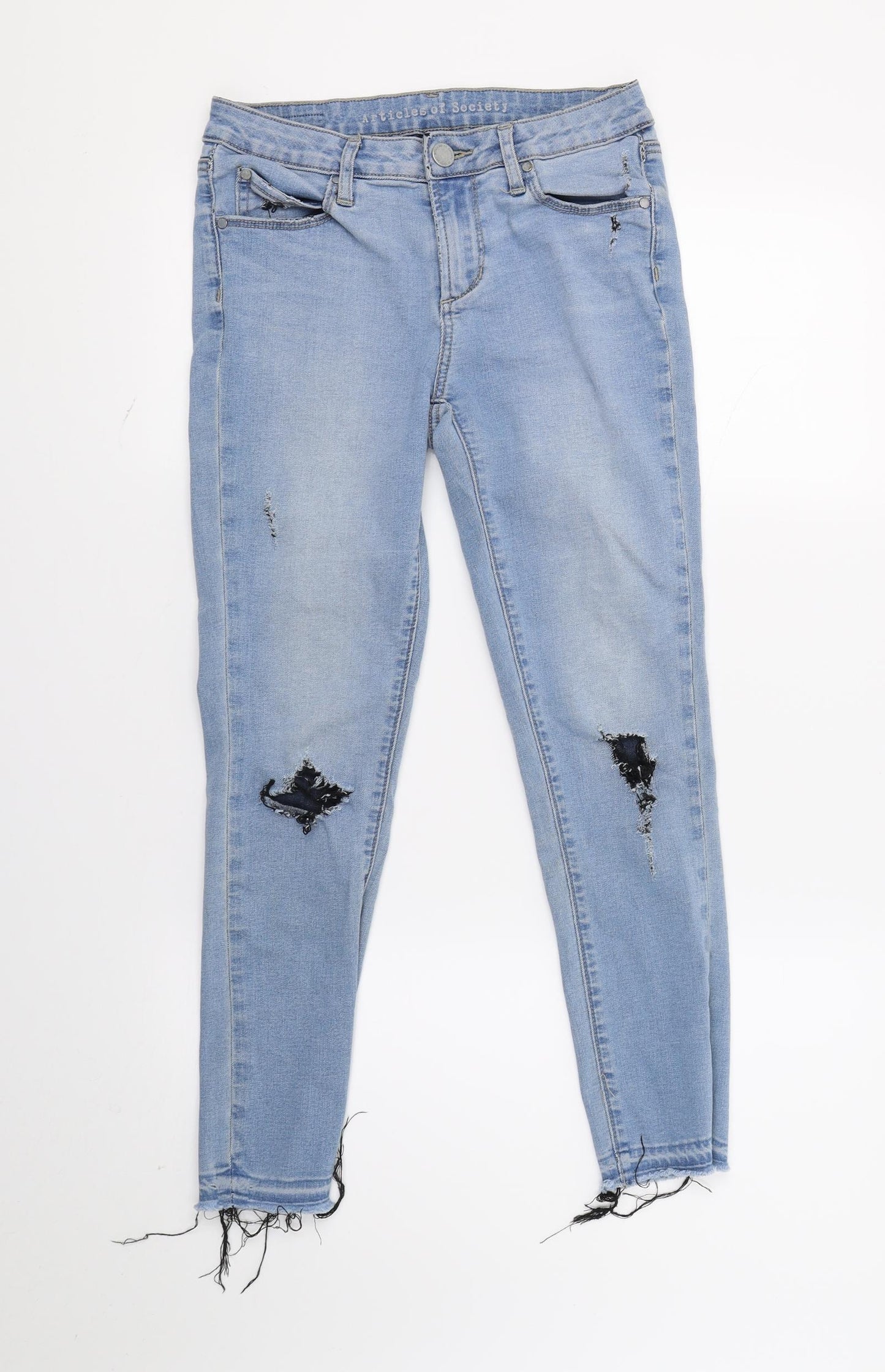 Articles of Society Womens Blue  Denim Skinny Jeans  L24 in