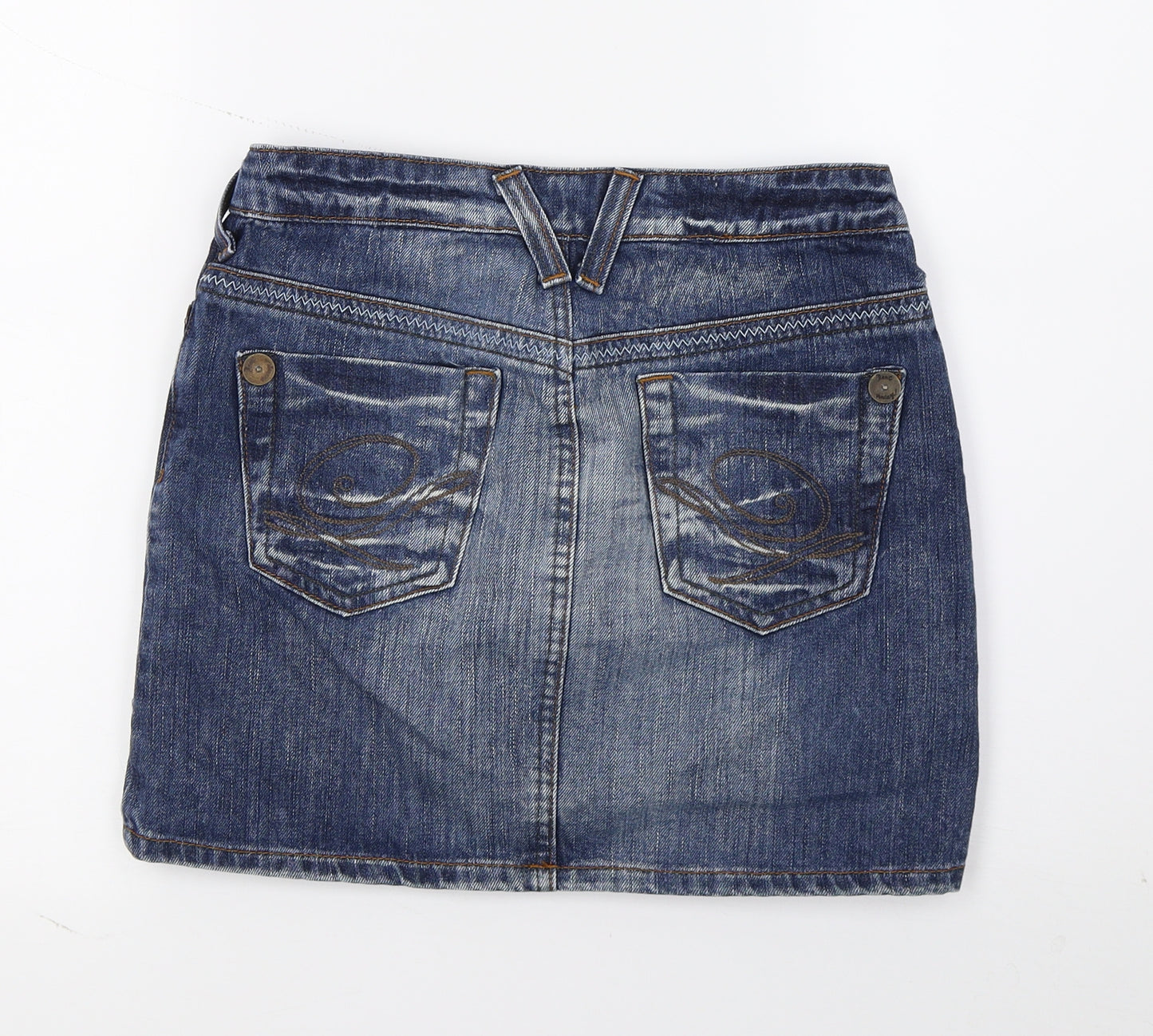 NEXT Womens Blue  Denim A-Line Skirt Size 6