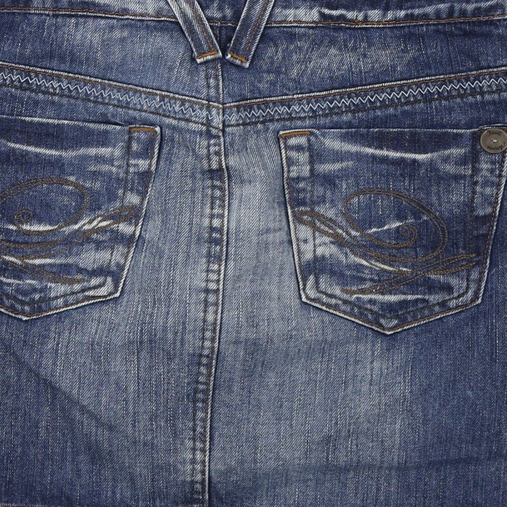 NEXT Womens Blue  Denim A-Line Skirt Size 6