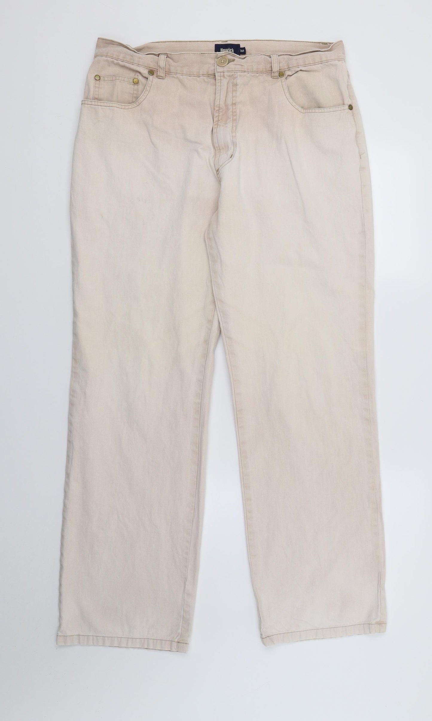 Howick Womens Ivory  Denim Straight Jeans  L30 in