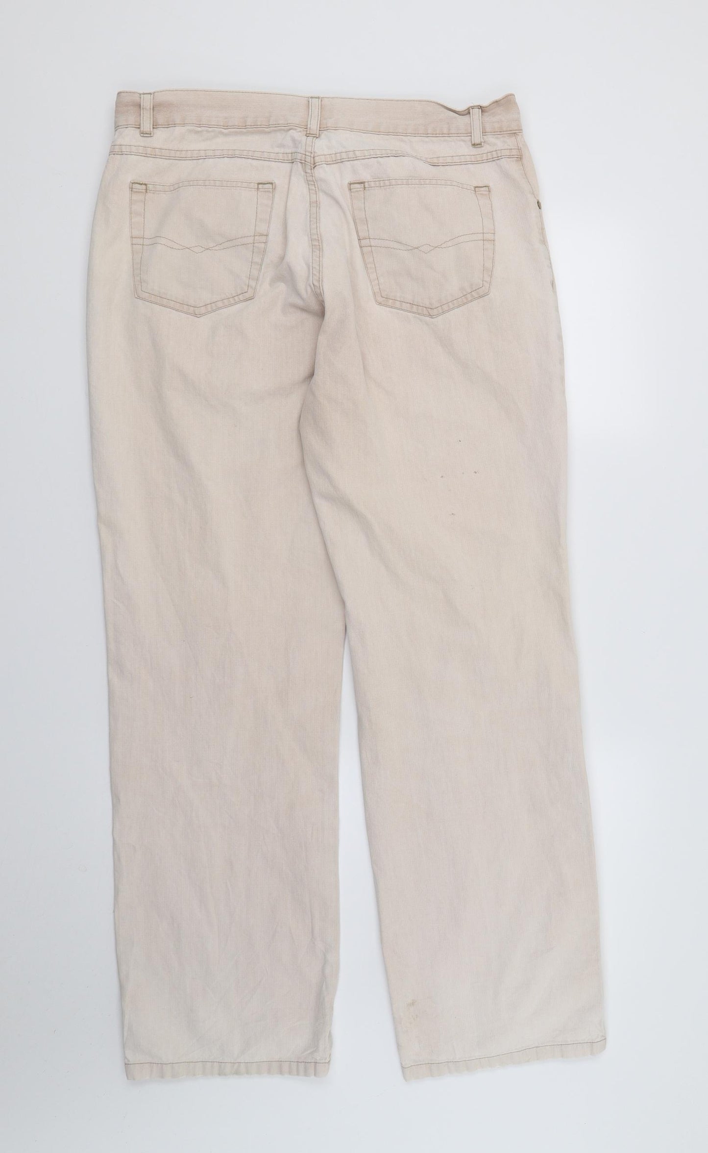 Howick Womens Ivory  Denim Straight Jeans  L30 in