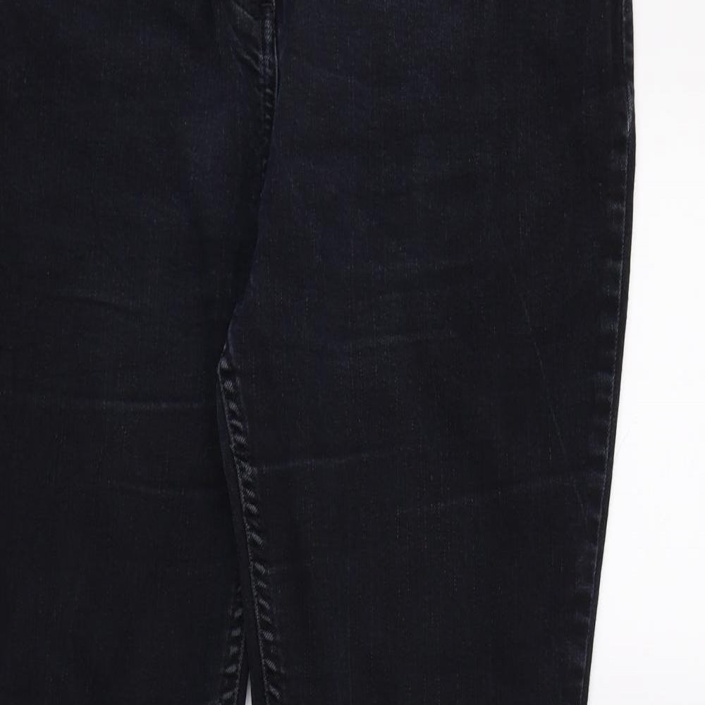 Per Una Womens Blue  Denim Straight Jeans Size 18 L28 in