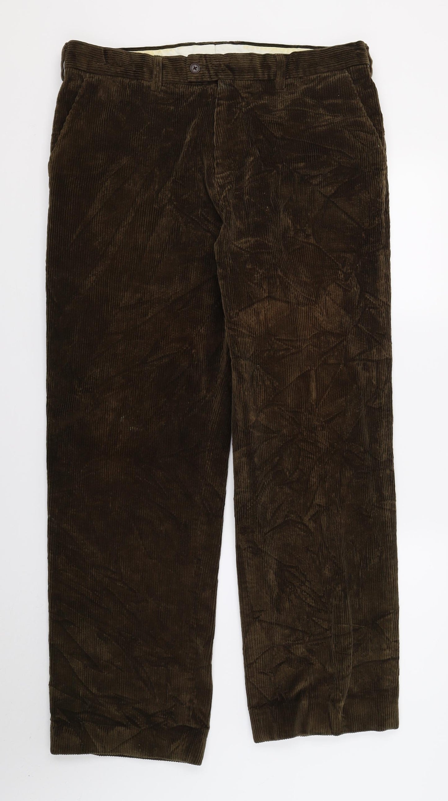 Charles Tyrwhitt Mens Brown   Trousers   L32 in