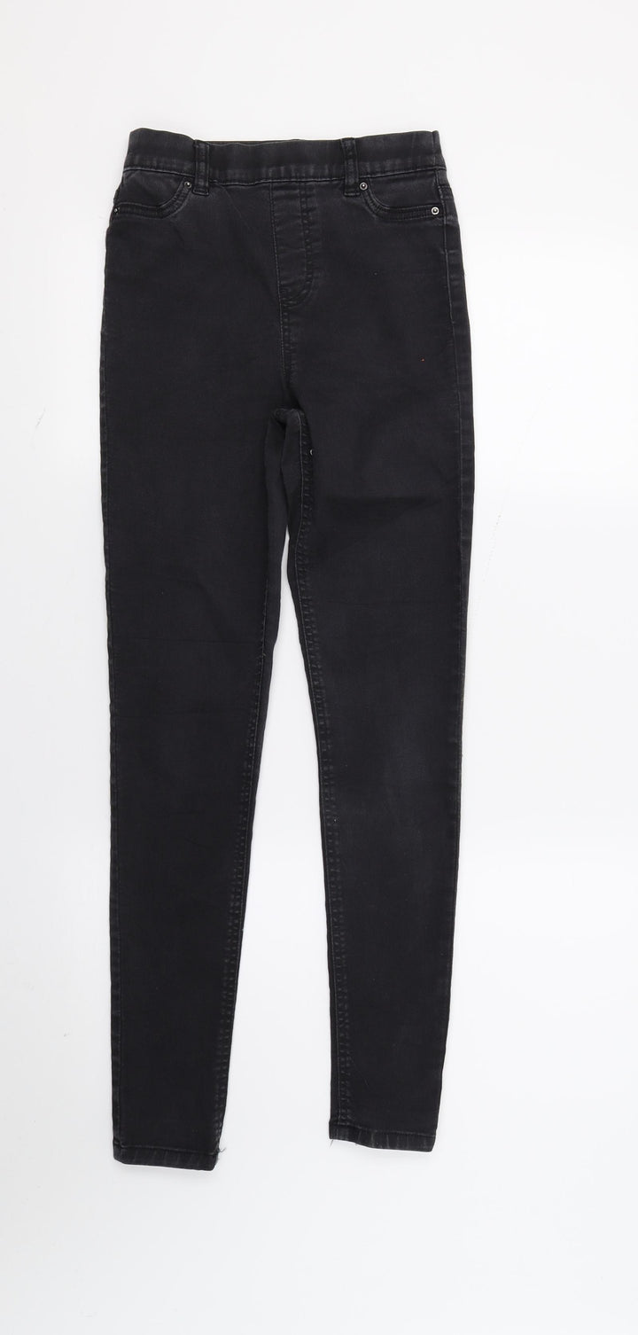 F&F Womens Black Denim Skinny Jeans Size 6 L27 in