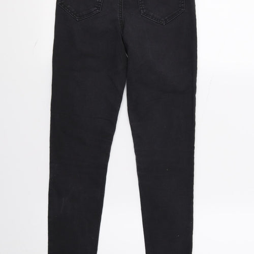F&F Womens Black  Denim Skinny Jeans Size 6 L27 in