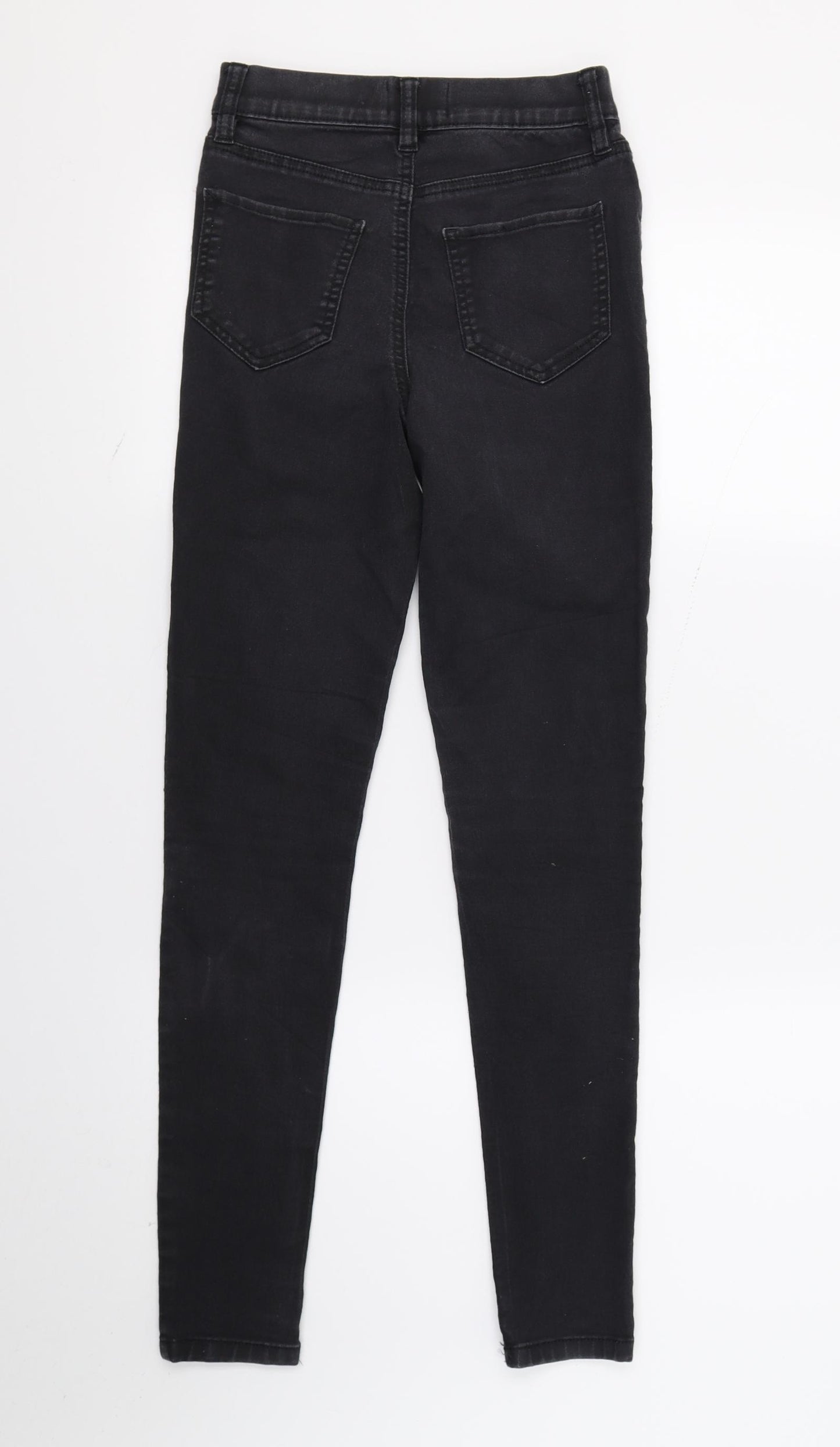 F&F Womens Black  Denim Skinny Jeans Size 6 L27 in
