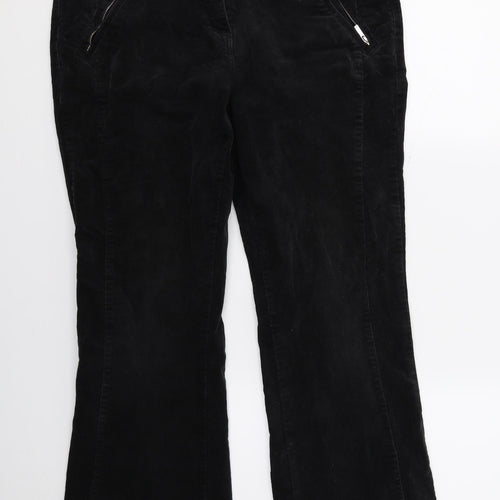 M&Co Womens Black  Denim Bootcut Jeans Size 14 L26 in