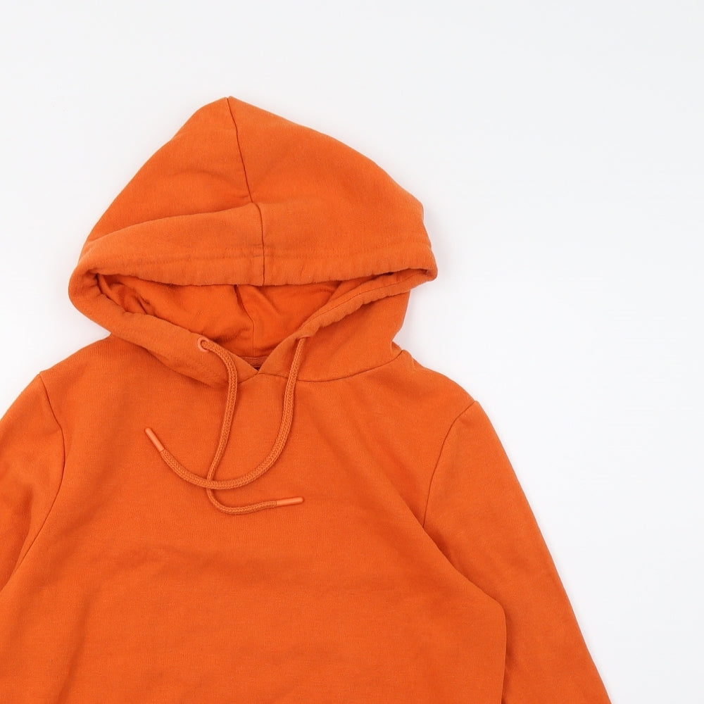 Primark Womens Orange  Jersey Pullover Hoodie Size 6