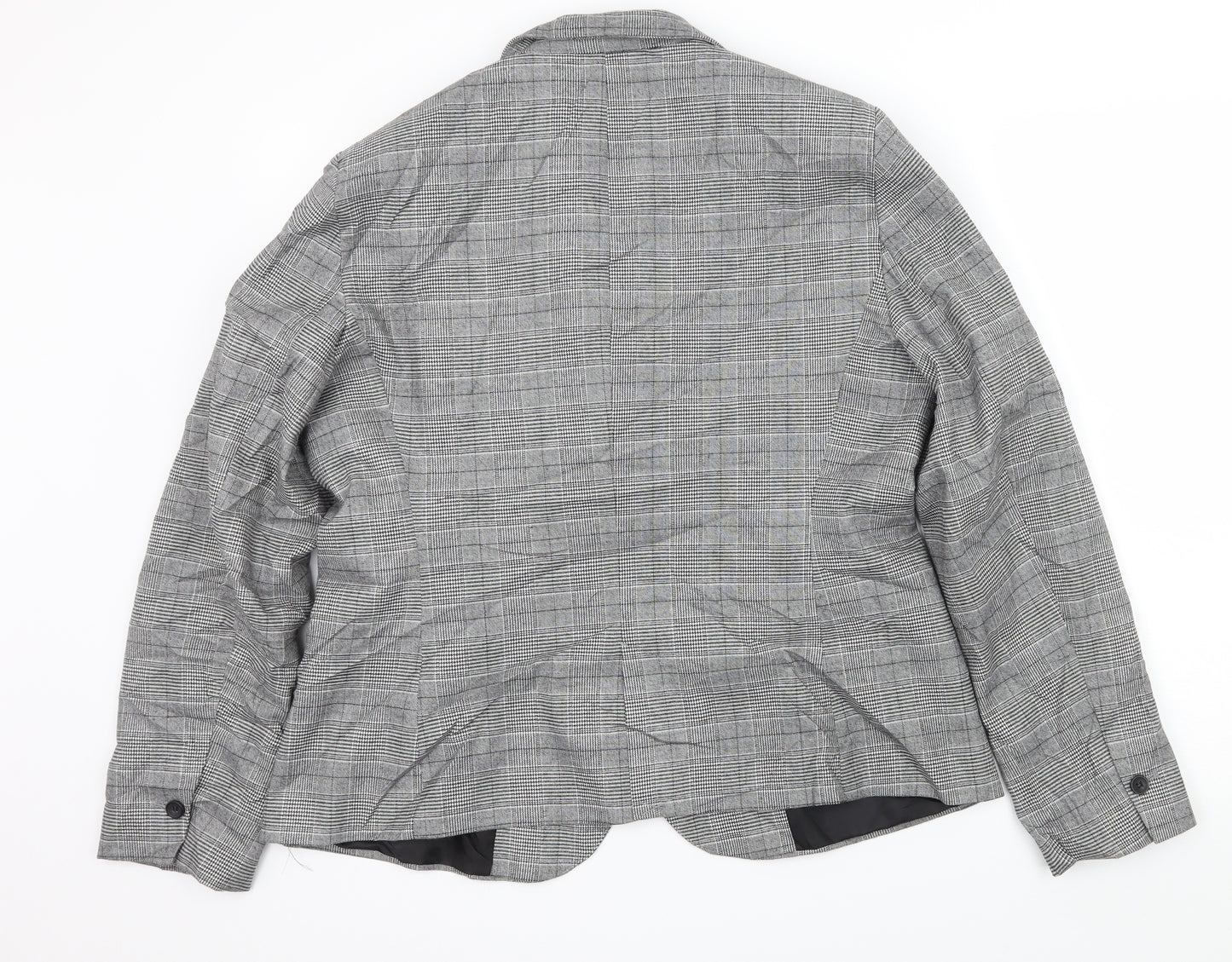 Zara Womens Green Check  Jacket Blazer Size 16