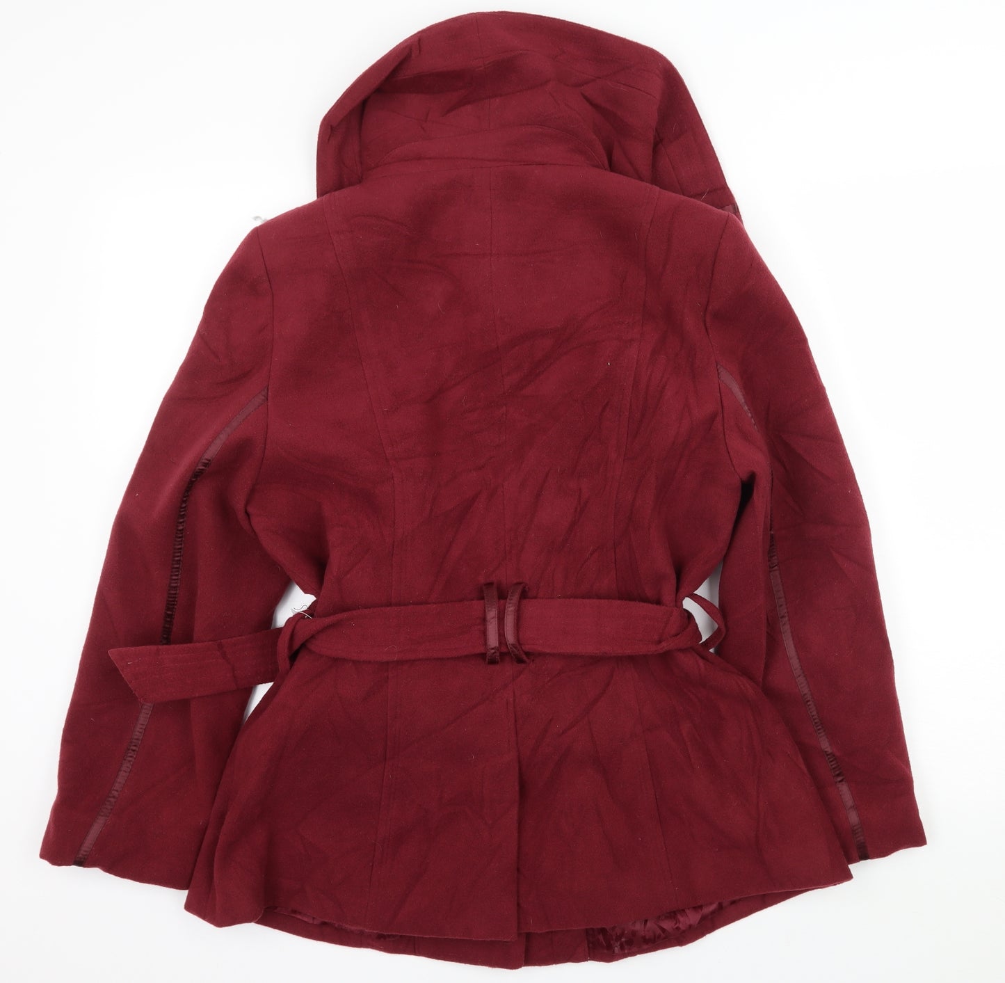 Per Una Womens Purple   Pea Coat Coat Size 16