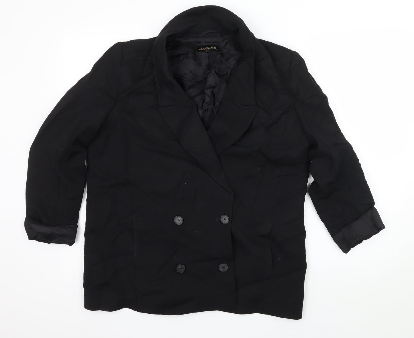 Jaeger Womens Black   Jacket Blazer Size 12