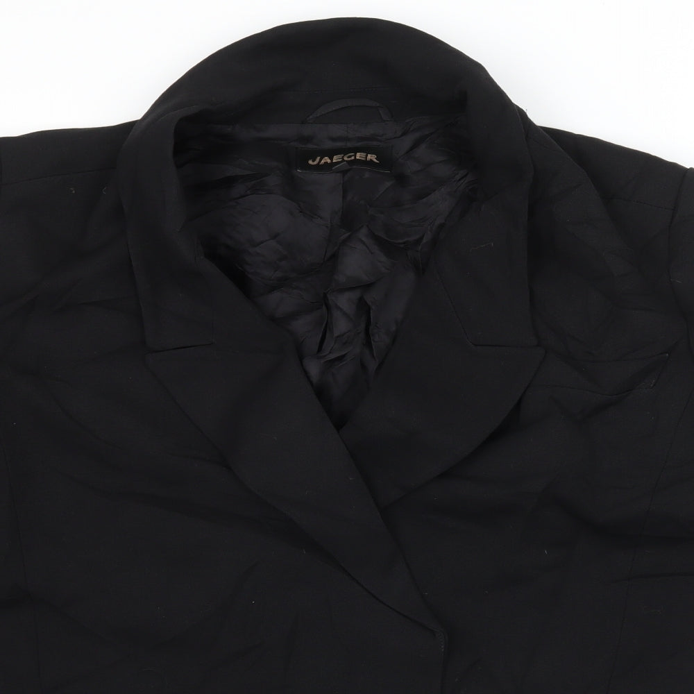 Jaeger Womens Black   Jacket Blazer Size 12