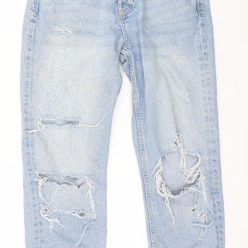 Denim & Co. Womens Blue  Denim Straight Jeans Size 25 in L25 in