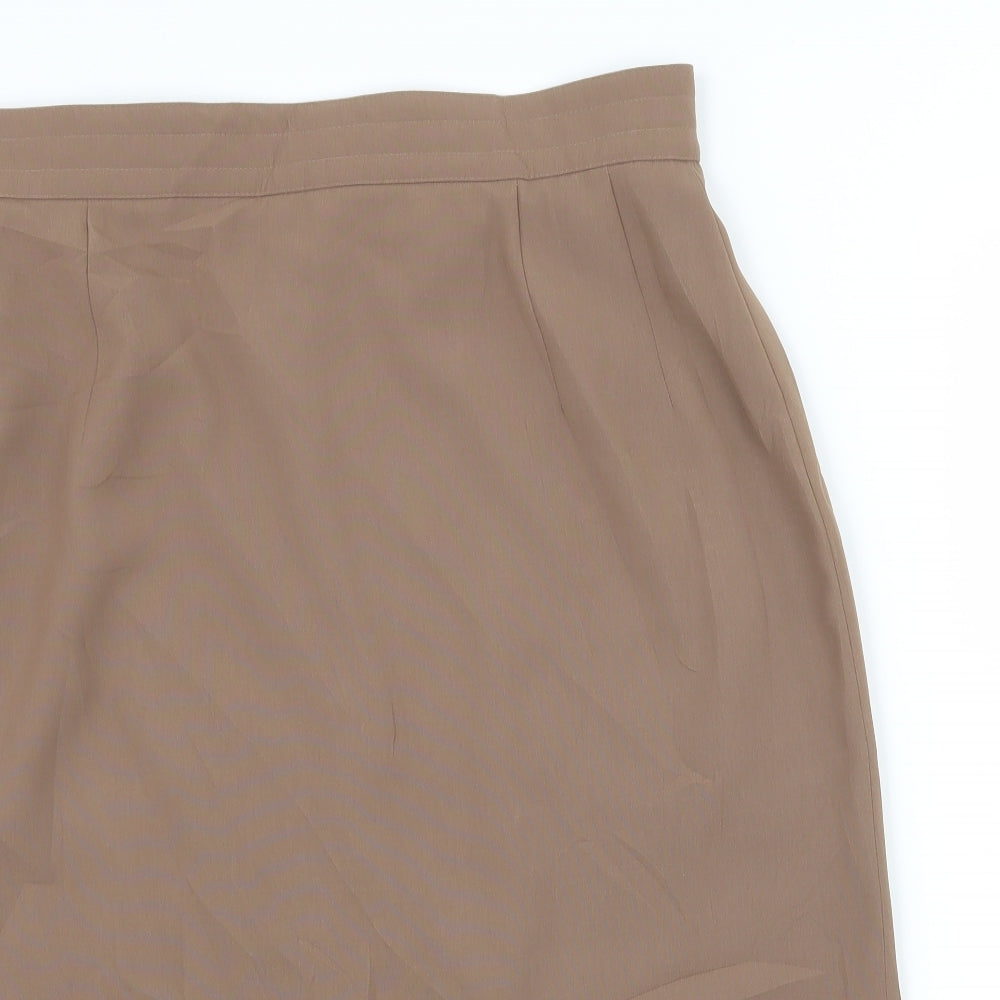 Country Casuals Womens Brown   Straight & Pencil Skirt Size 16