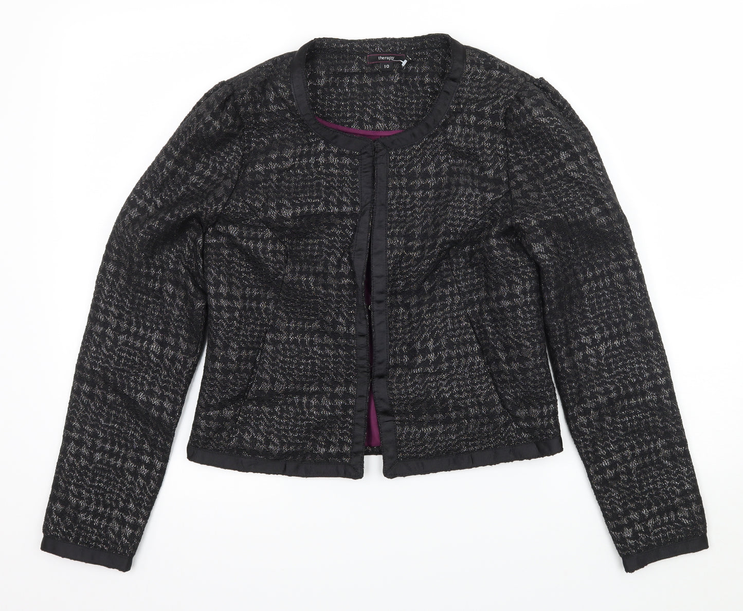 Therapy Womens Black   Jacket  Size 10
