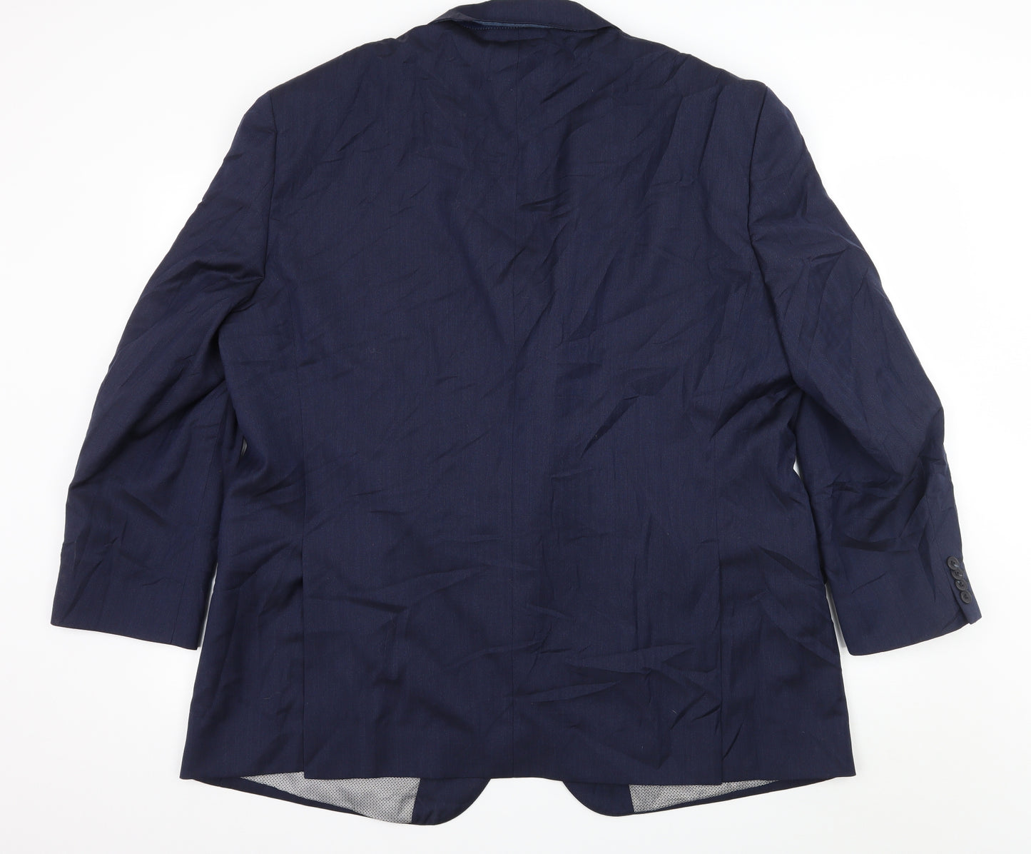 T.M.Lewin Mens Blue Striped  Jacket Suit Jacket Size 2XL