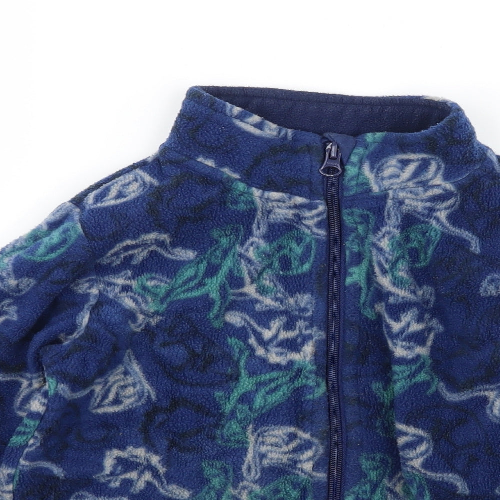 Lupilu Boys Blue Geometric Fleece Jacket  Size 5-6 Years