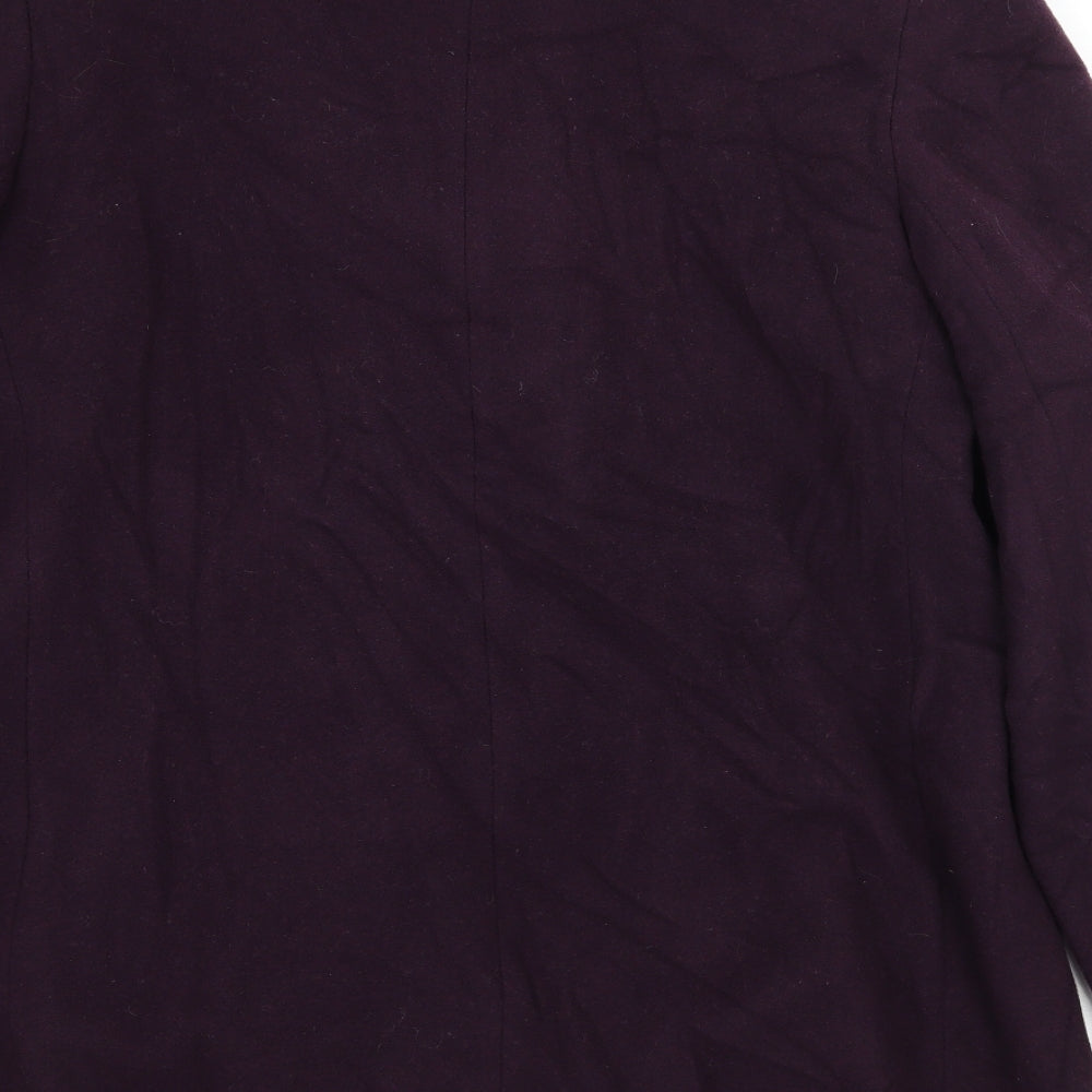 Autonomy Womens Purple   Pea Coat Coat Size 16