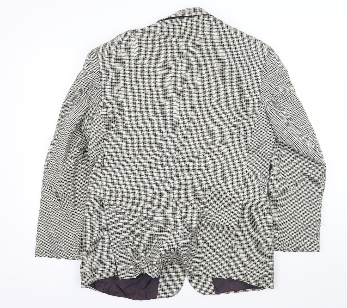 Debenhams Mens Ivory Houndstooth  Jacket Suit Jacket Size L