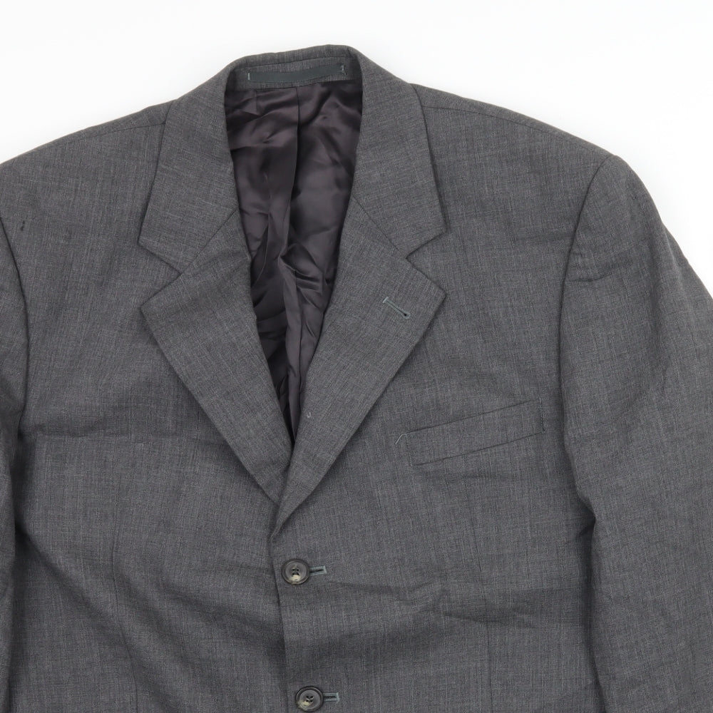Odermark Mens Grey   Jacket Suit Jacket Size L