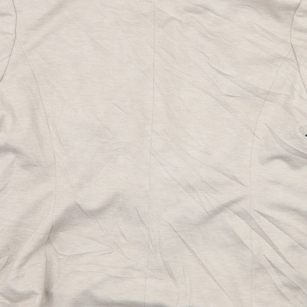 Marks and Spencer Womens Beige  Jersey Jacket Blazer Size 16