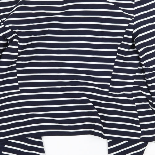 New Look Womens Blue Striped  Jacket  Size 6