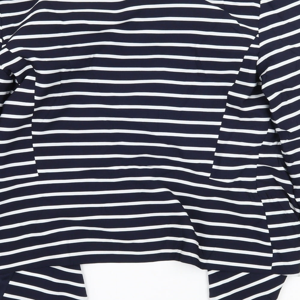 New Look Womens Blue Striped  Jacket  Size 6