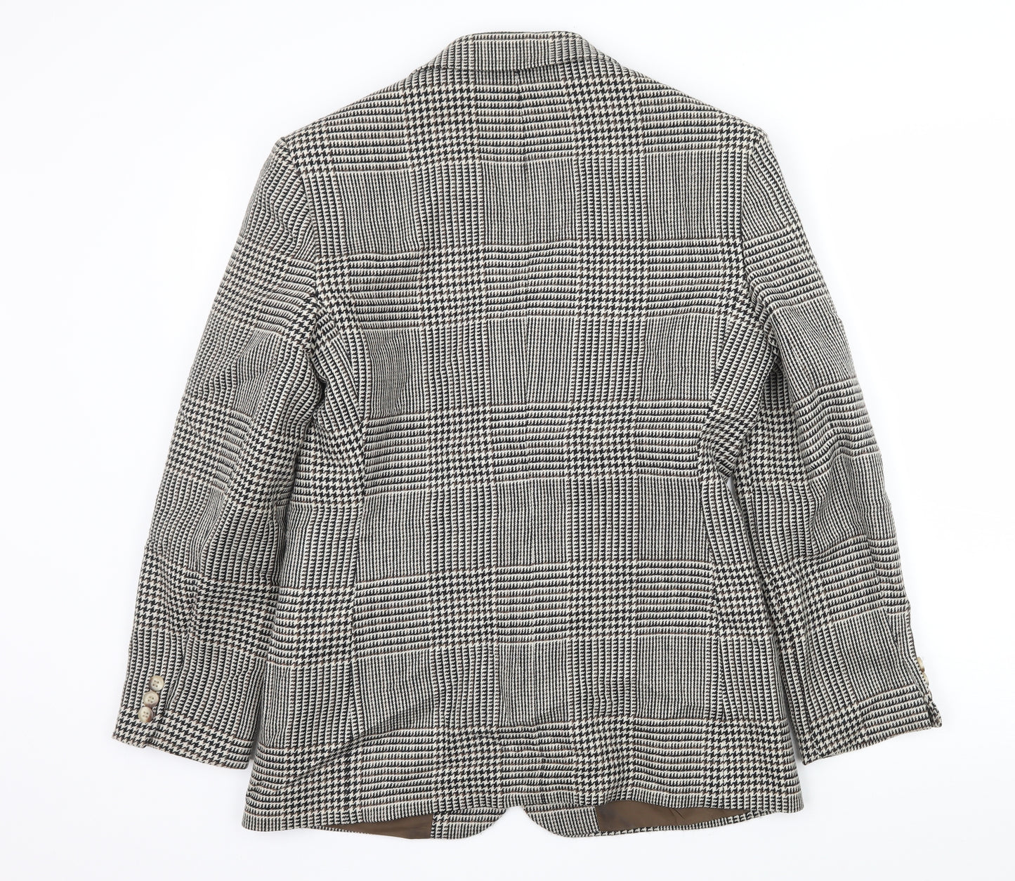 St Michael Womens Ivory Houndstooth  Jacket Blazer Size 12