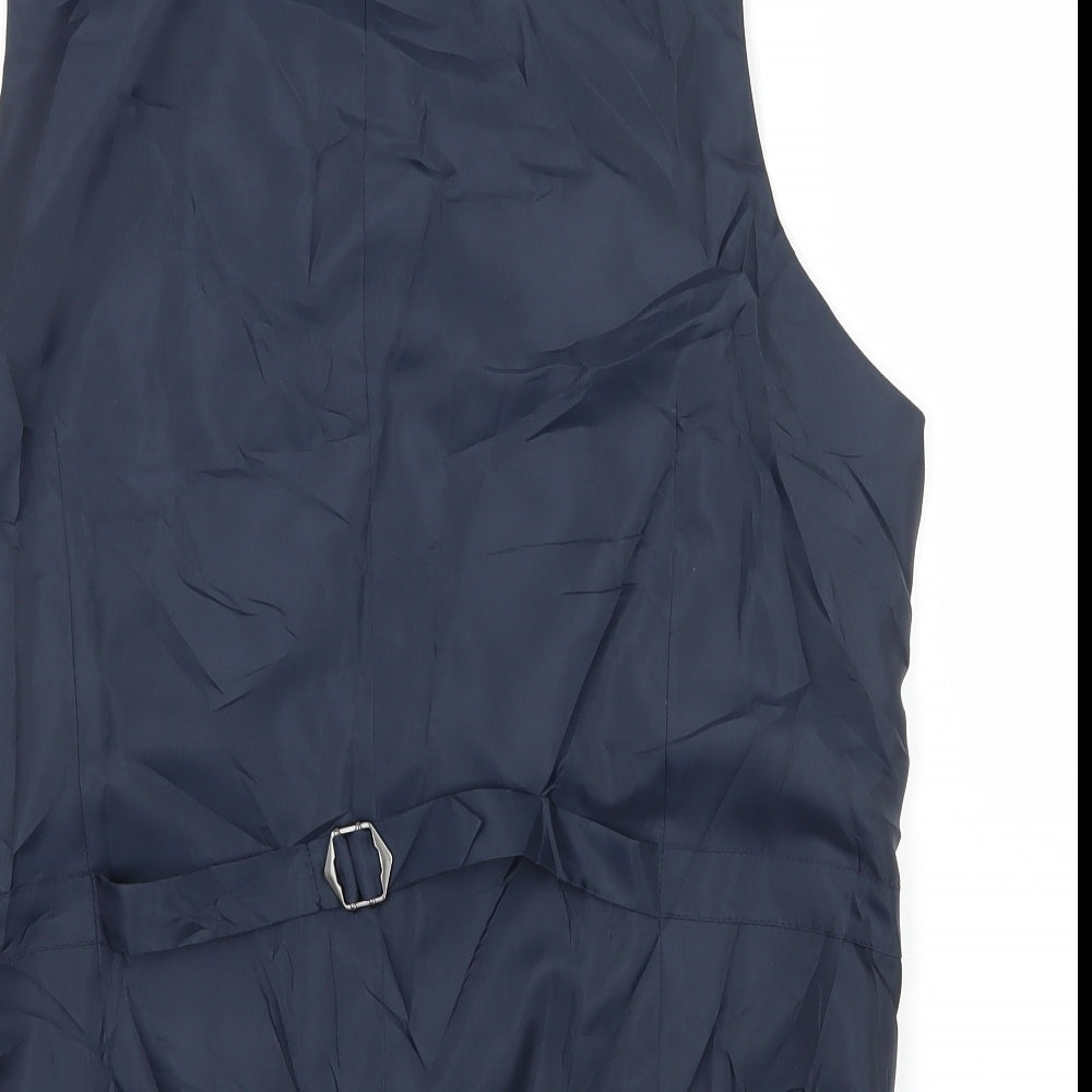 Marks and Spencer Mens Blue   Jacket Waistcoat Size S