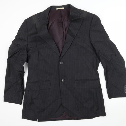 Greenwoods Mens Grey Striped  Jacket Suit Jacket Size L