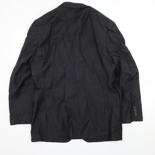 Greenwoods Mens Grey Striped  Jacket Suit Jacket Size L
