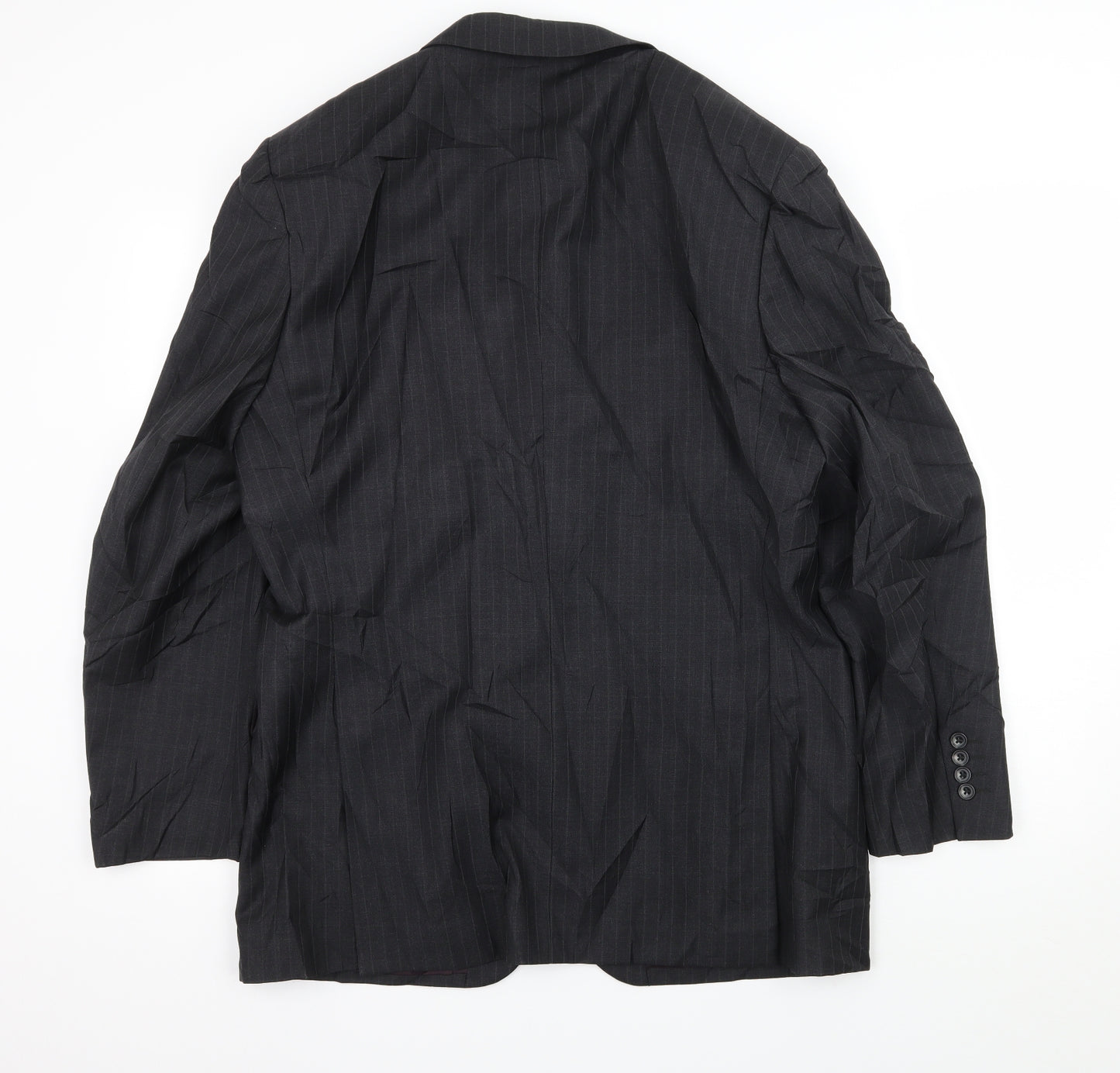 Greenwoods Mens Grey Striped  Jacket Suit Jacket Size L