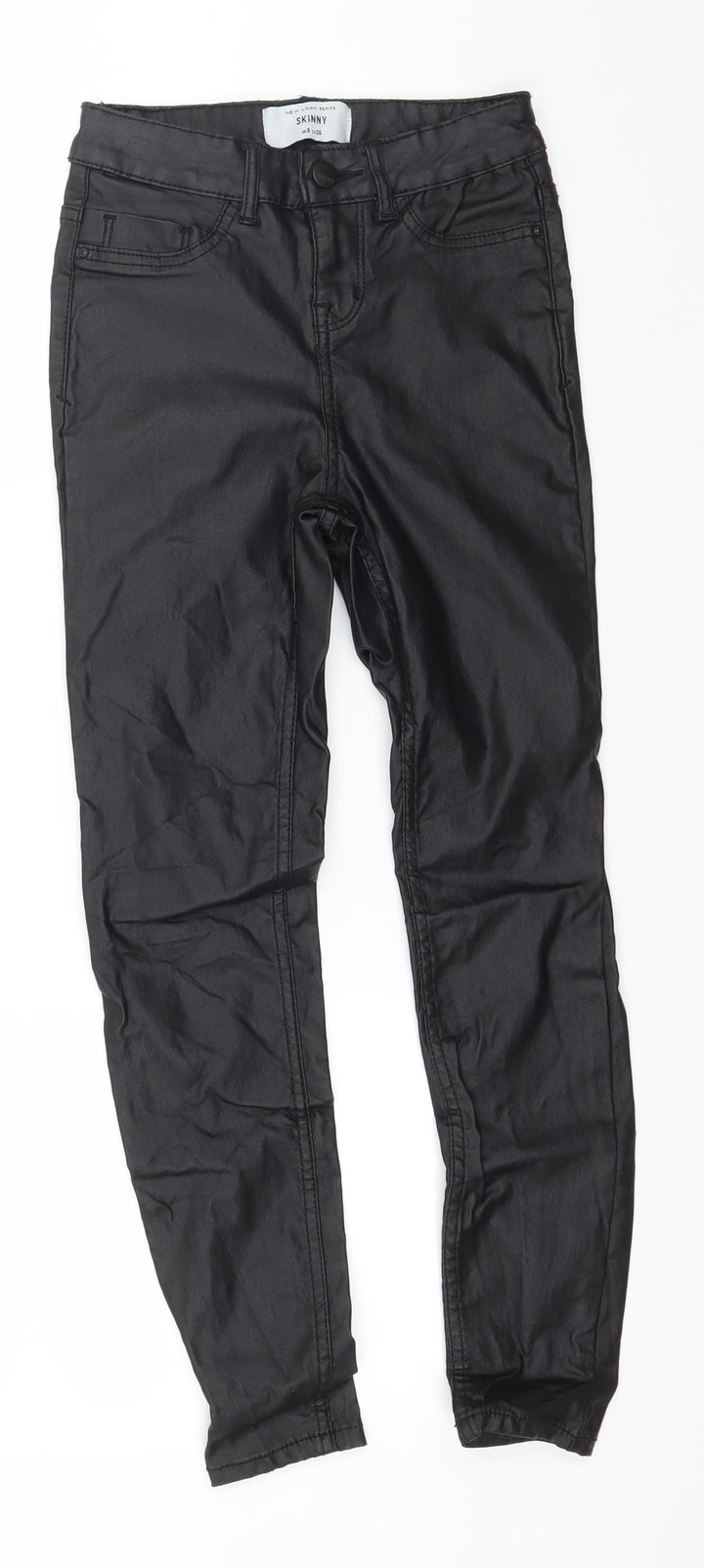 New Look Womens Black Trousers Size 8 L24 in