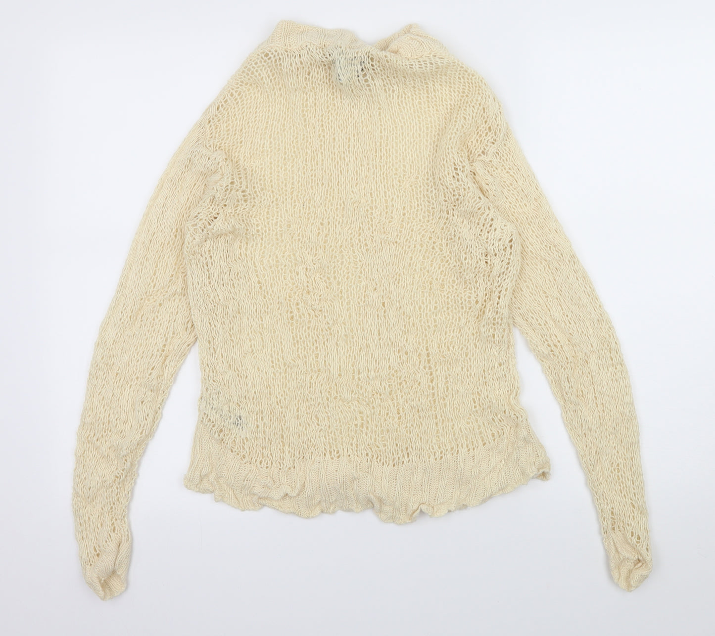 ASOS Womens Ivory  Knit Pullover Jumper Size 8