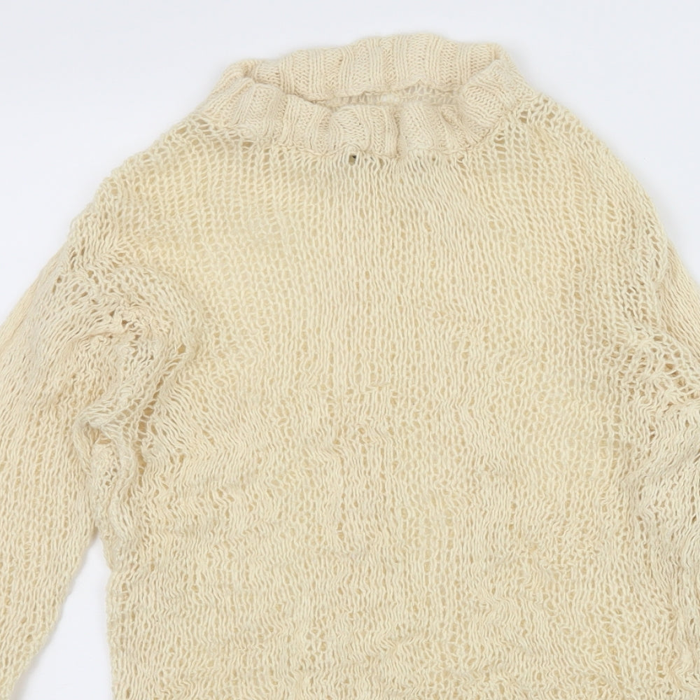 ASOS Womens Ivory  Knit Pullover Jumper Size 8