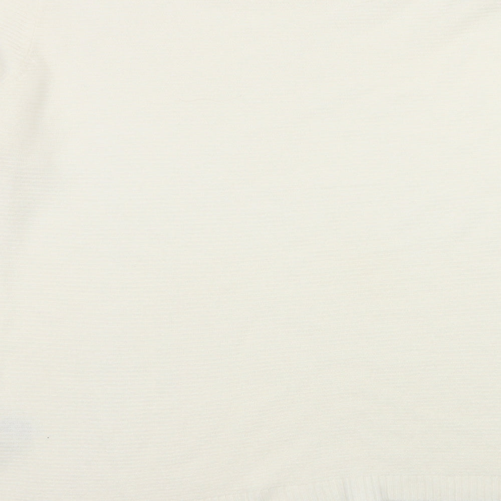 Marks and Spencer Womens Ivory  Jersey Pullover Jumper Size 14