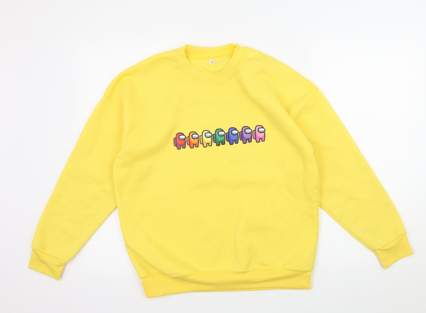 Preworn Womens Yellow  Jersey Pullover Sweatshirt Size S