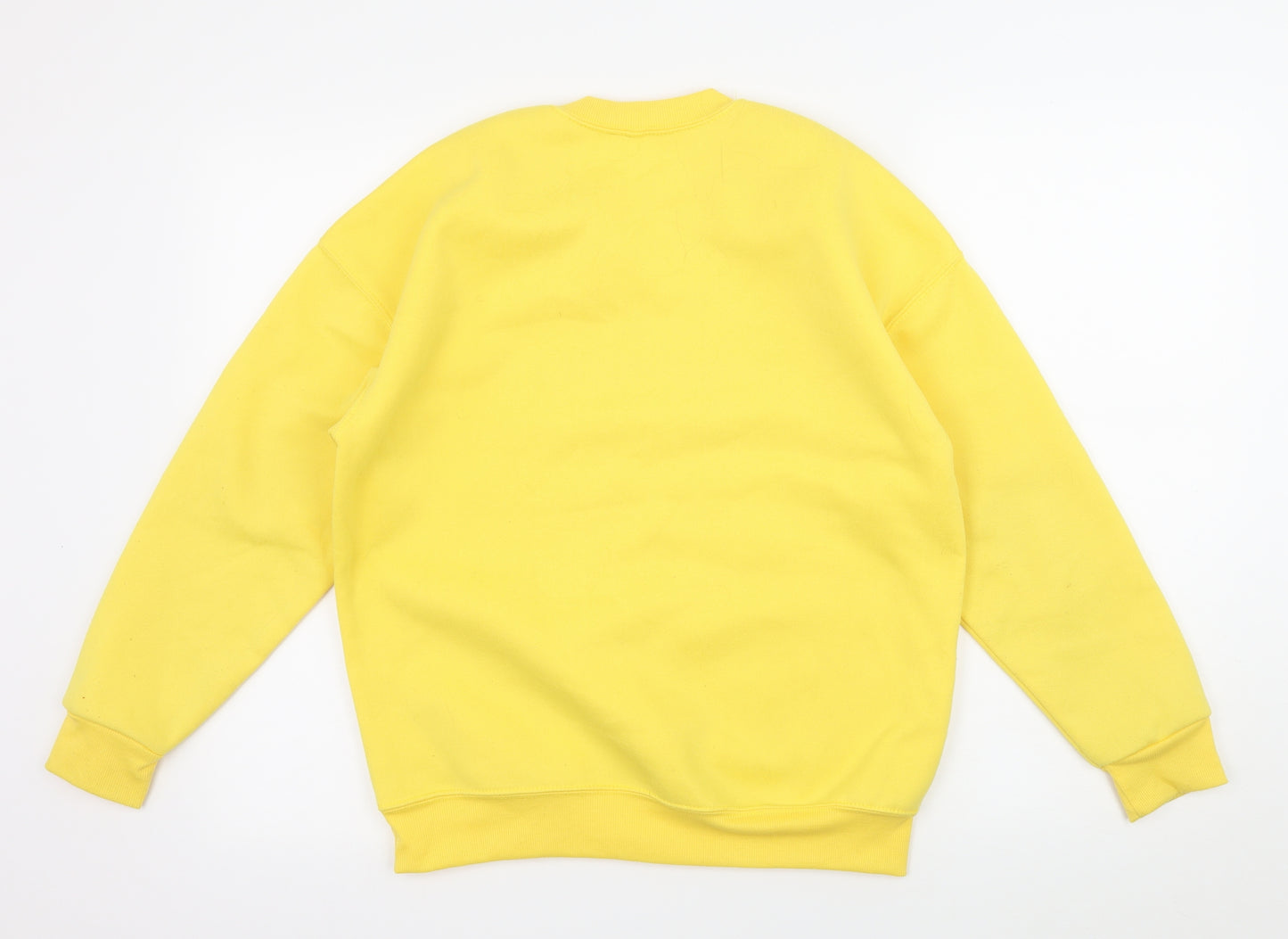 Preworn Womens Yellow  Jersey Pullover Sweatshirt Size S