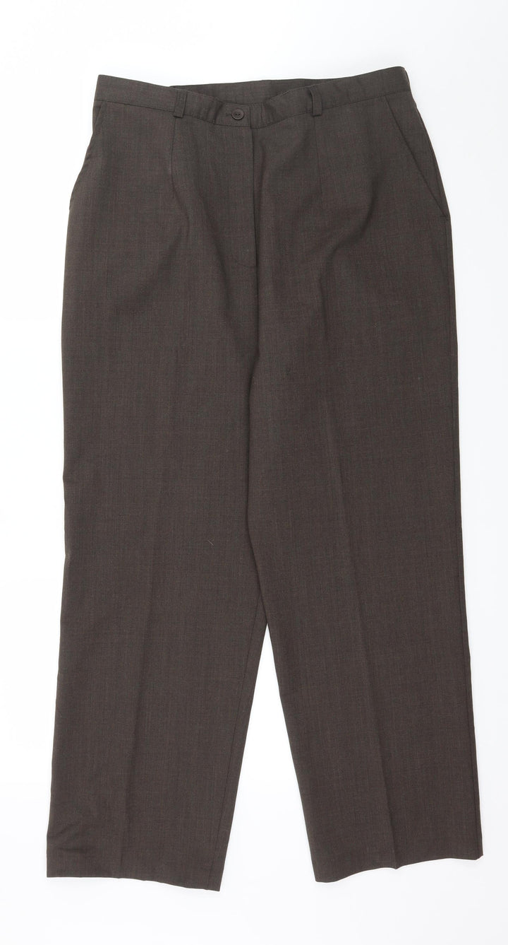 Country Casuals Womens Brown Trousers Size 16 L28 in