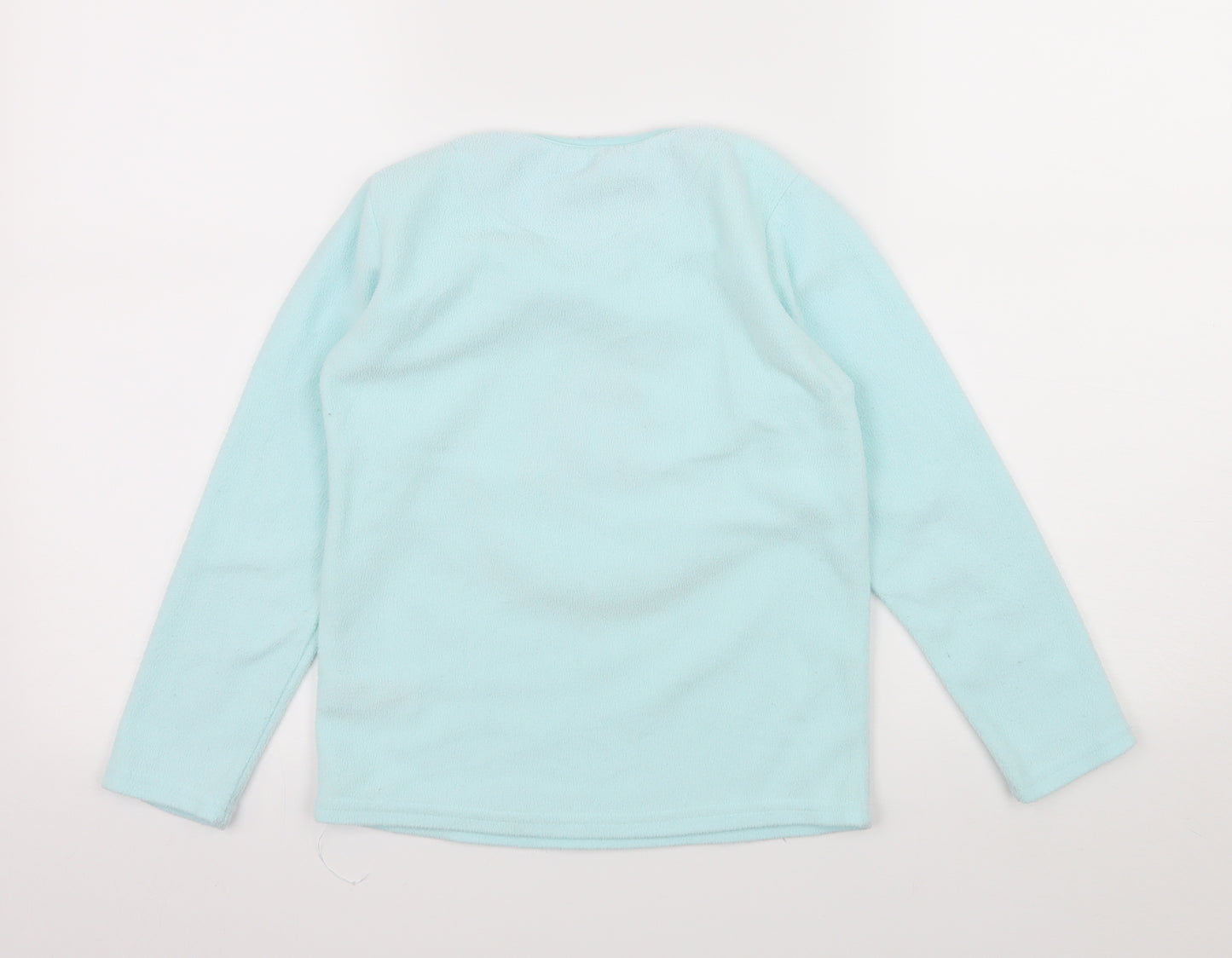 Primark Girls Blue  Fleece Top Pyjama Top Size 8-9 Years  - Unicorn