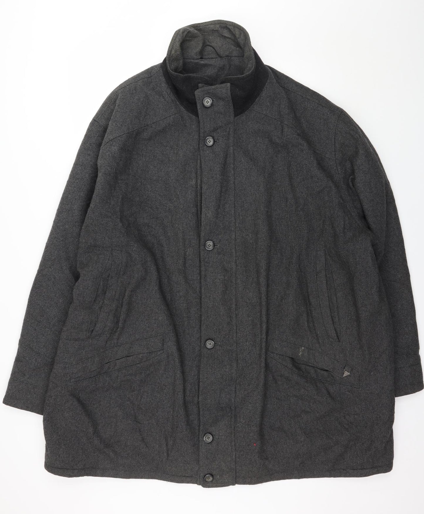 Sport Dress Mens Grey   Overcoat Coat Size 2XL