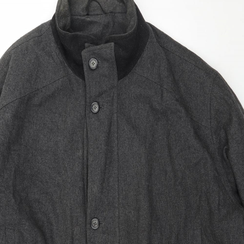 Sport Dress Mens Grey   Overcoat Coat Size 2XL