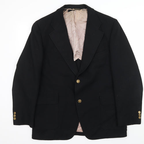 Reid St John Mens Black   Jacket Suit Size L