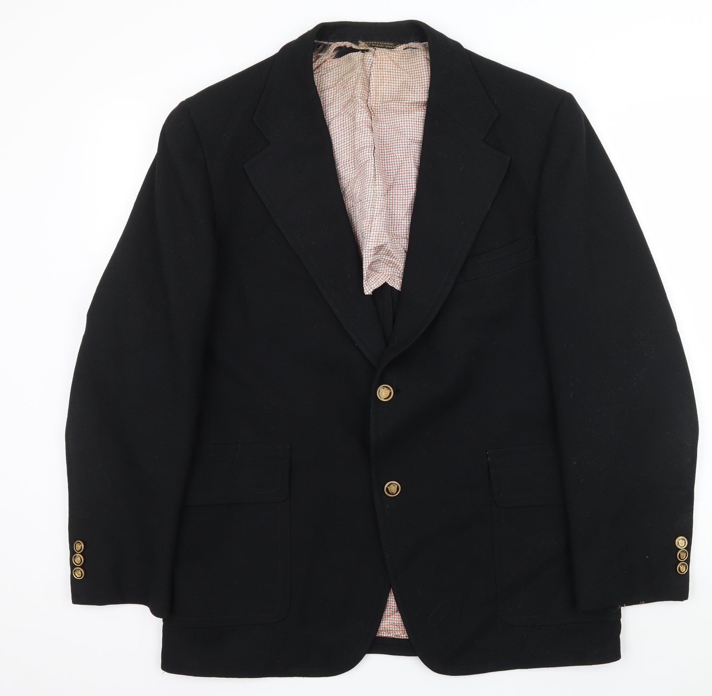 Reid St John Mens Black   Jacket Suit Size L