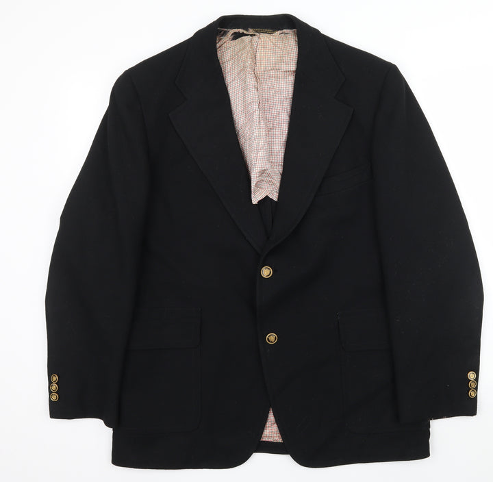 Reid St John Mens Black   Jacket Suit Size L