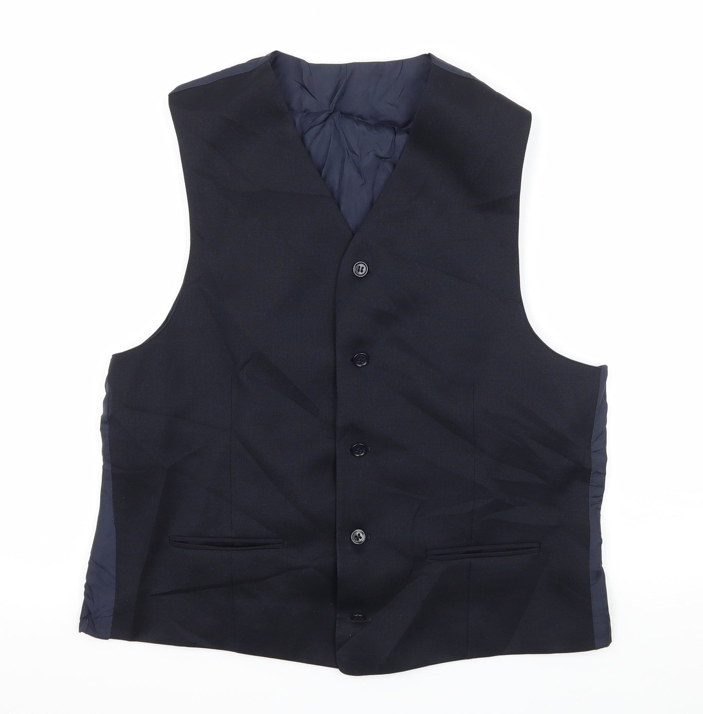 Preworn Mens Blue   Jacket Waistcoat Size L