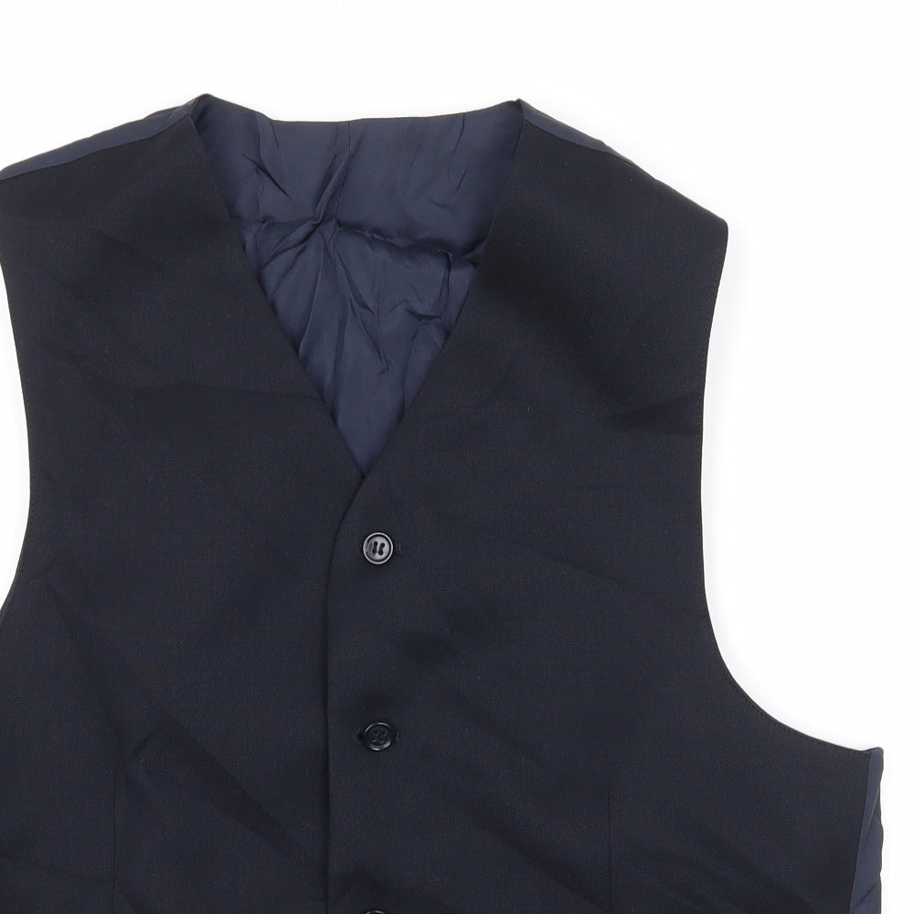 Preworn Mens Blue   Jacket Waistcoat Size L