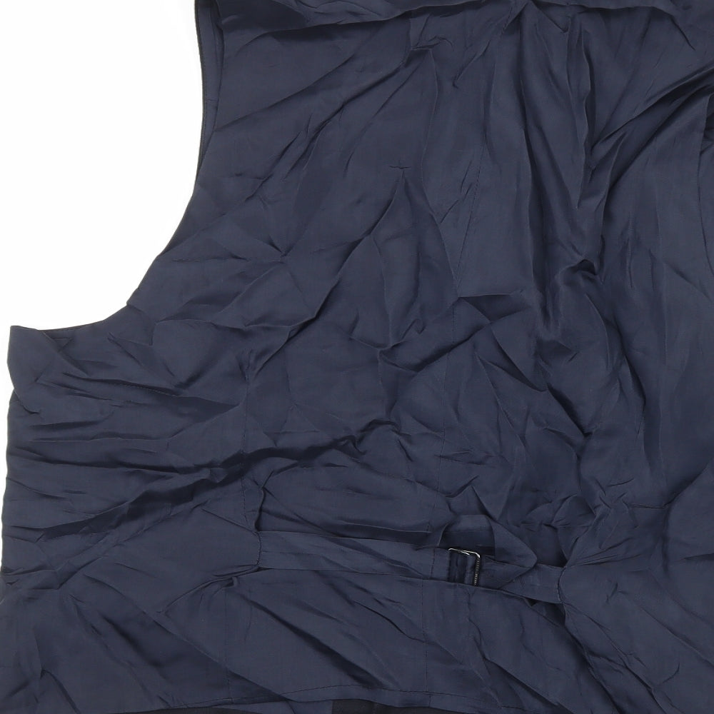 Preworn Mens Blue   Jacket Waistcoat Size L