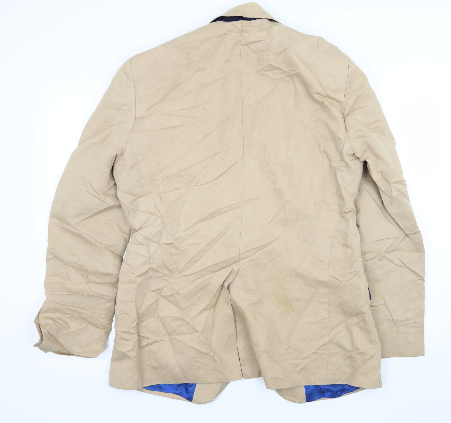 Crew Clothing Mens Beige   Jacket Suit Jacket Size L